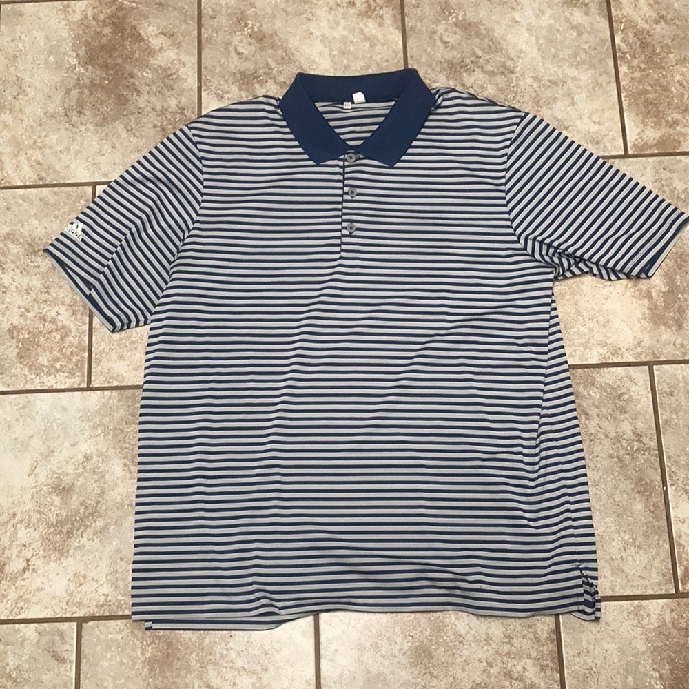 Men’s XL Striped Adidas Golf Shirt